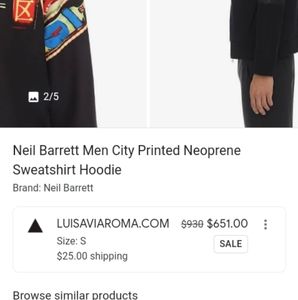 Neil Barret designer jacket sweater
